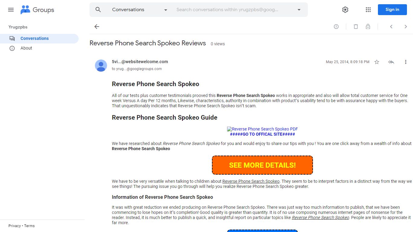 Reverse Phone Search Spokeo Reviews - groups.google.com